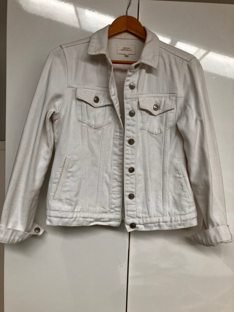 White denim jacket
