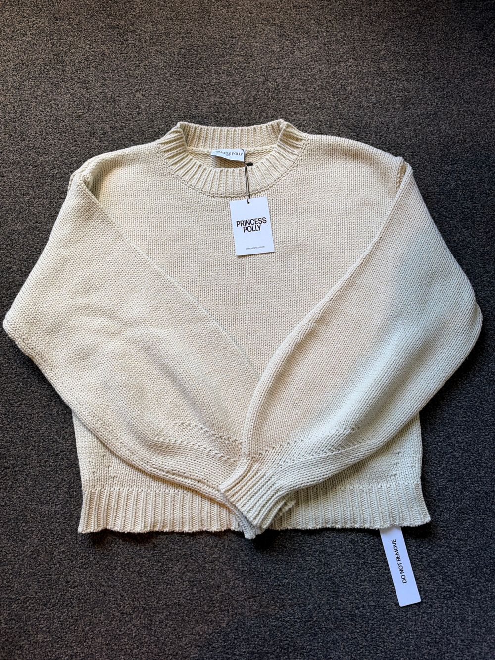 Princess Polly Harmony Knit Beige Jumper