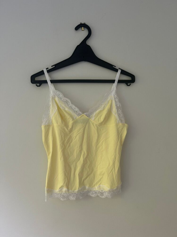 yellow lace cami