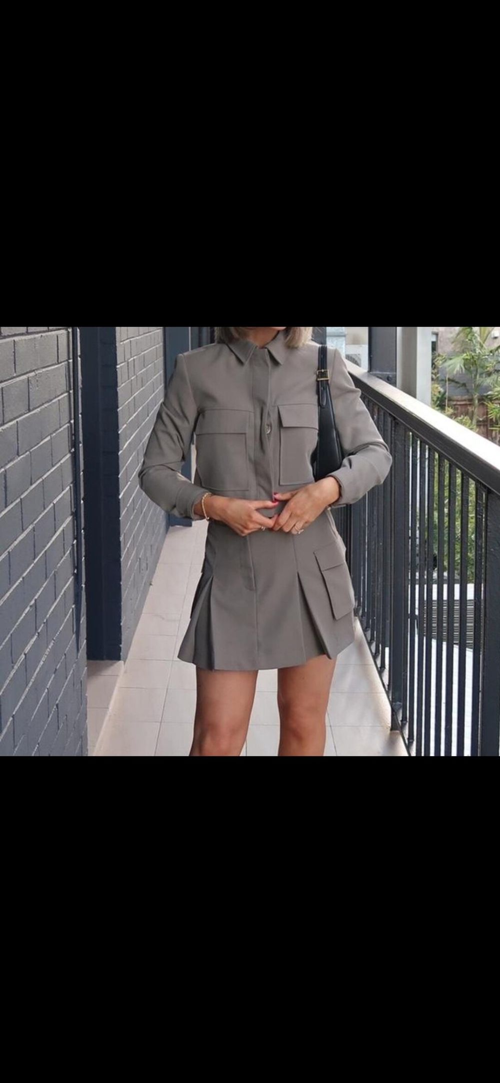 Sage Green Skirt and Jacket Set