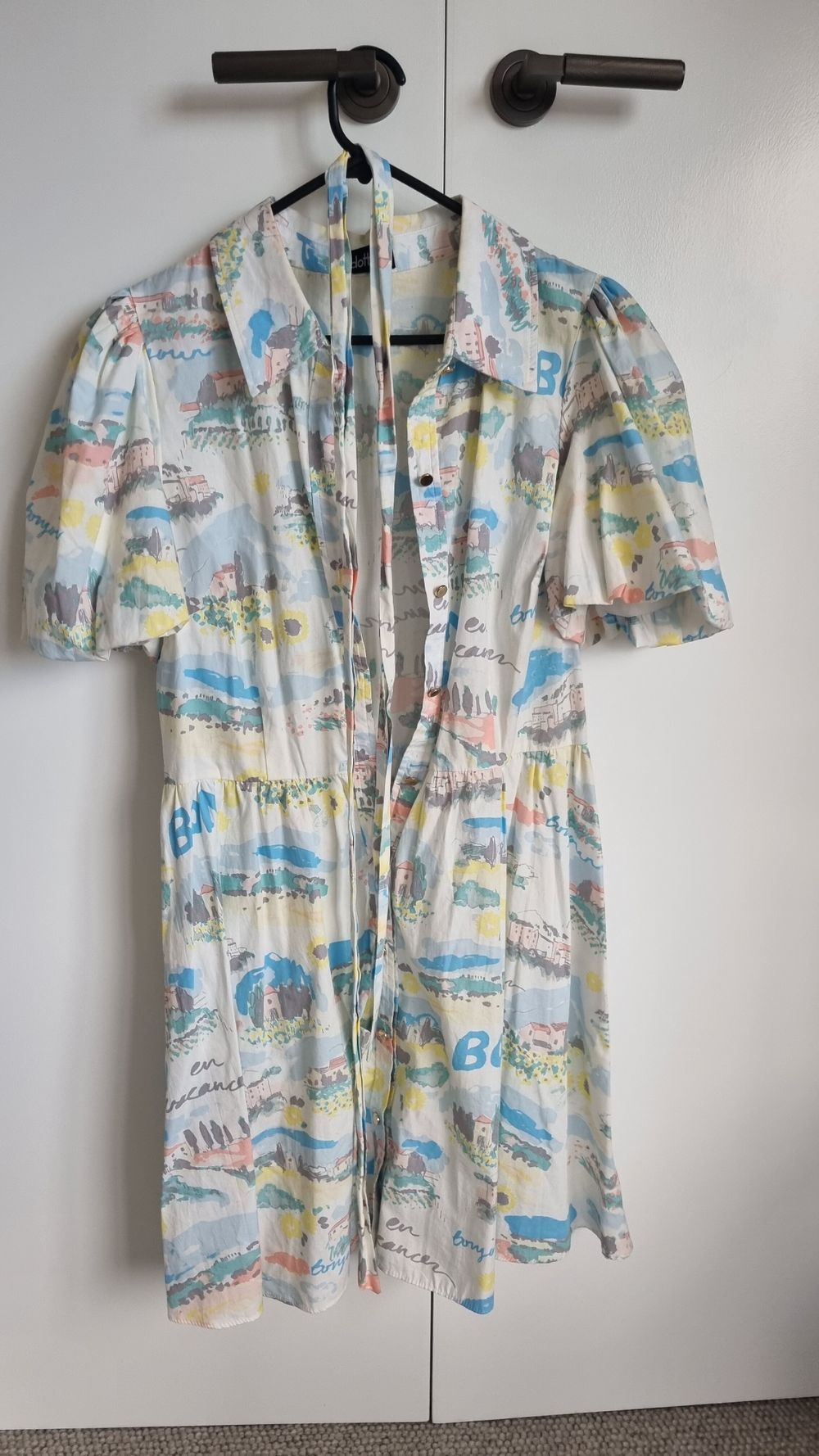 dotti shirt dress Dotti Women's Wovens Collared Button Up Shirt Dress Swim Cover Up Blue L at Amazon Women's Clothing store