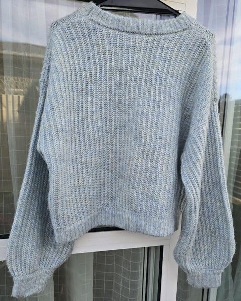Super Cosy Wool Blend Baby Blue Jumper! Size L