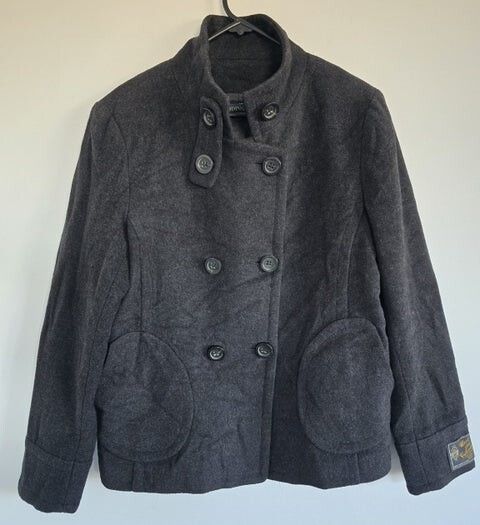 PADDINGTON COATS Wool & Cashmere Pea Coat — Italian Fabric Size 12
