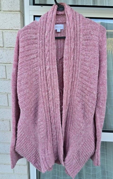 Georgous Alpaca Blend Open Front Cardigan - Size M