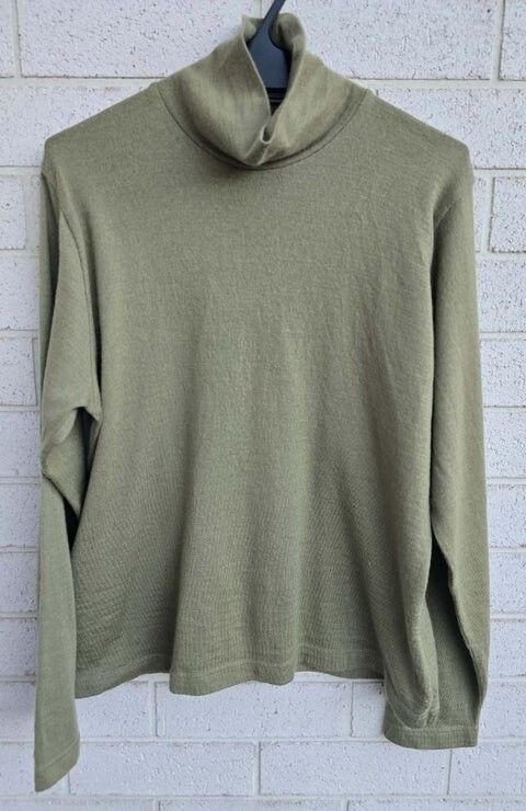 TIMEOUT NZ MADE 100% Merino Wool Cowl Neck Top