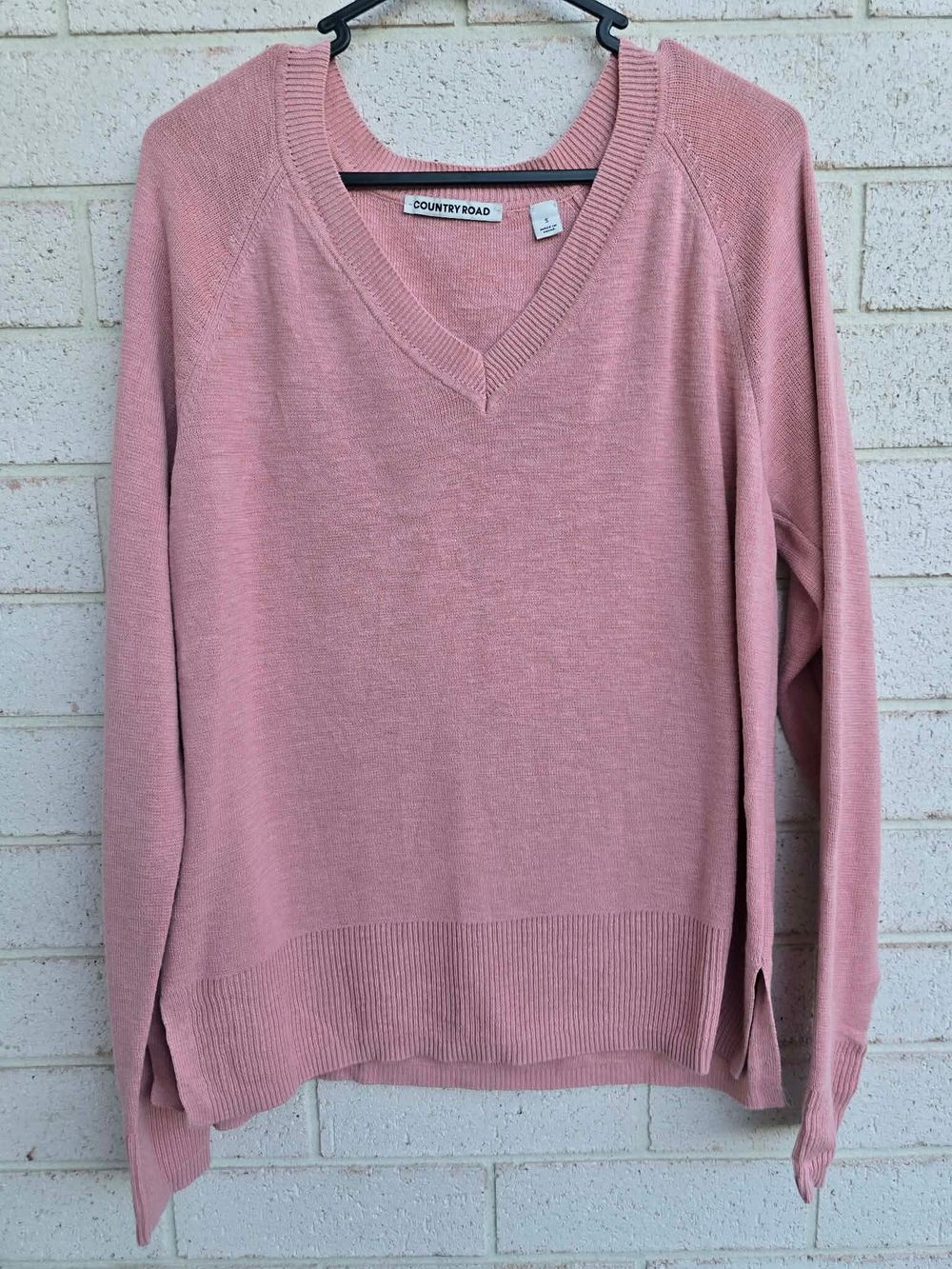 COUNTRY ROAD Cotton Linen Crew Sweatshirt - Size S