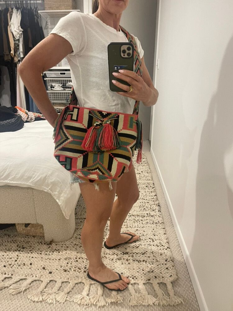 Moroccan boho style cross body bag