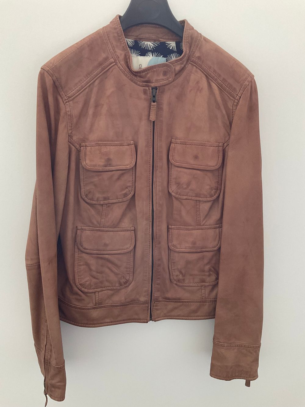 BODEN Y2K Leather Jacket Racing Biker Moto Jacket