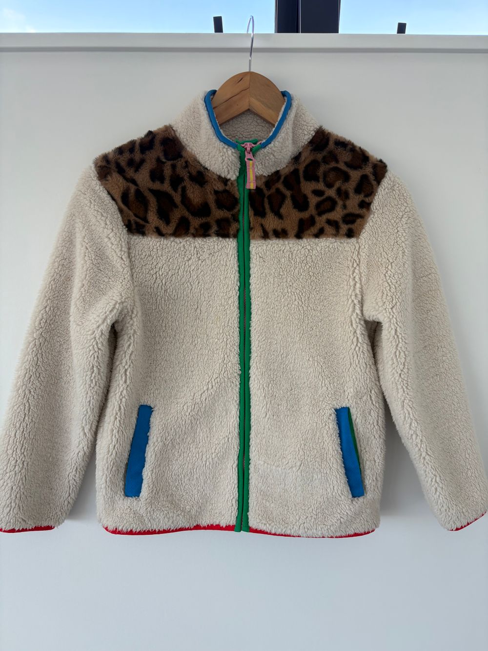 Mini Boden - Boden Cream Leopard Print Jacket on Designer Wardrobe