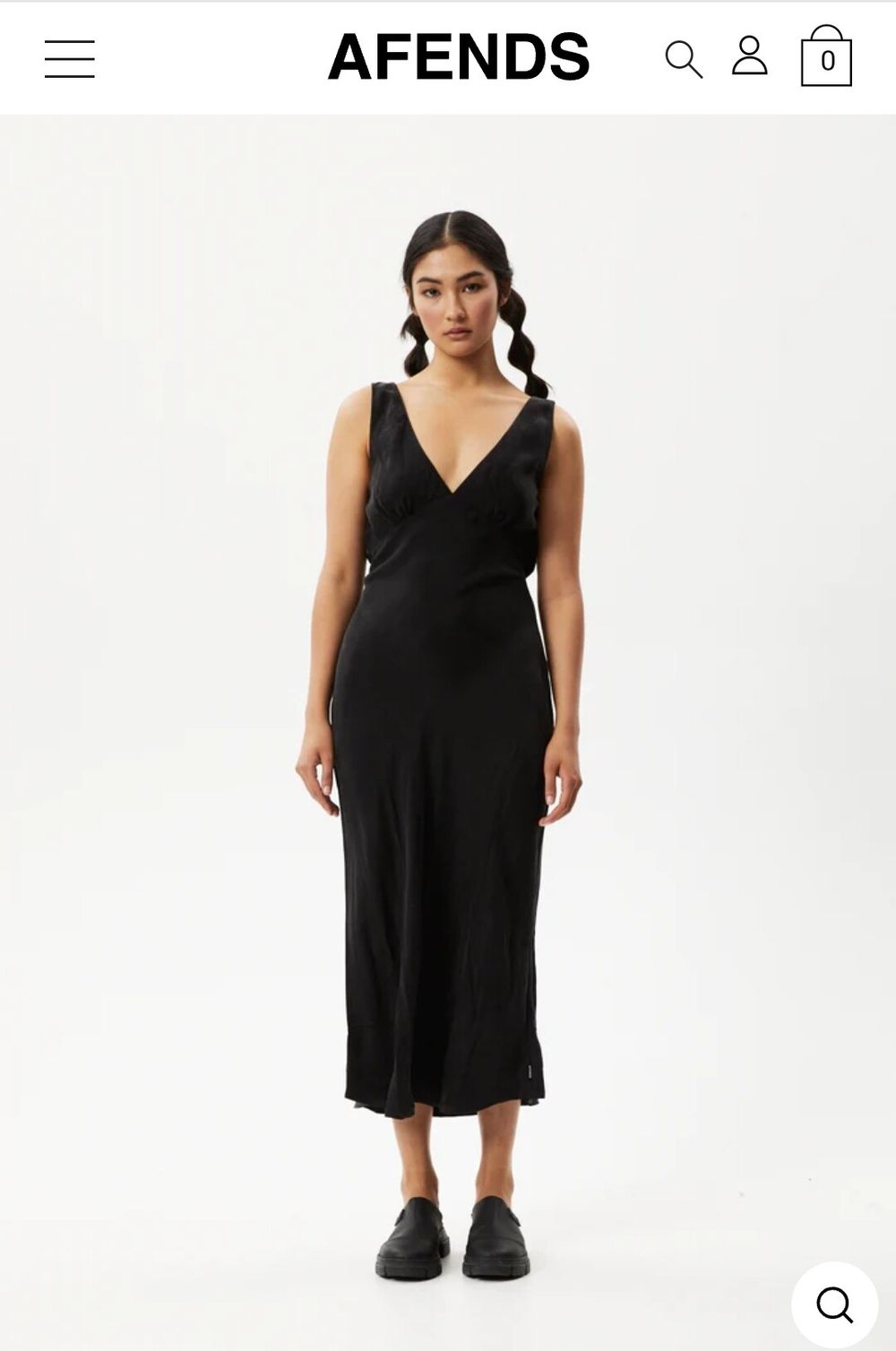 afends black dress AFENDS Womens Jesse - Midi Dress main image 0
