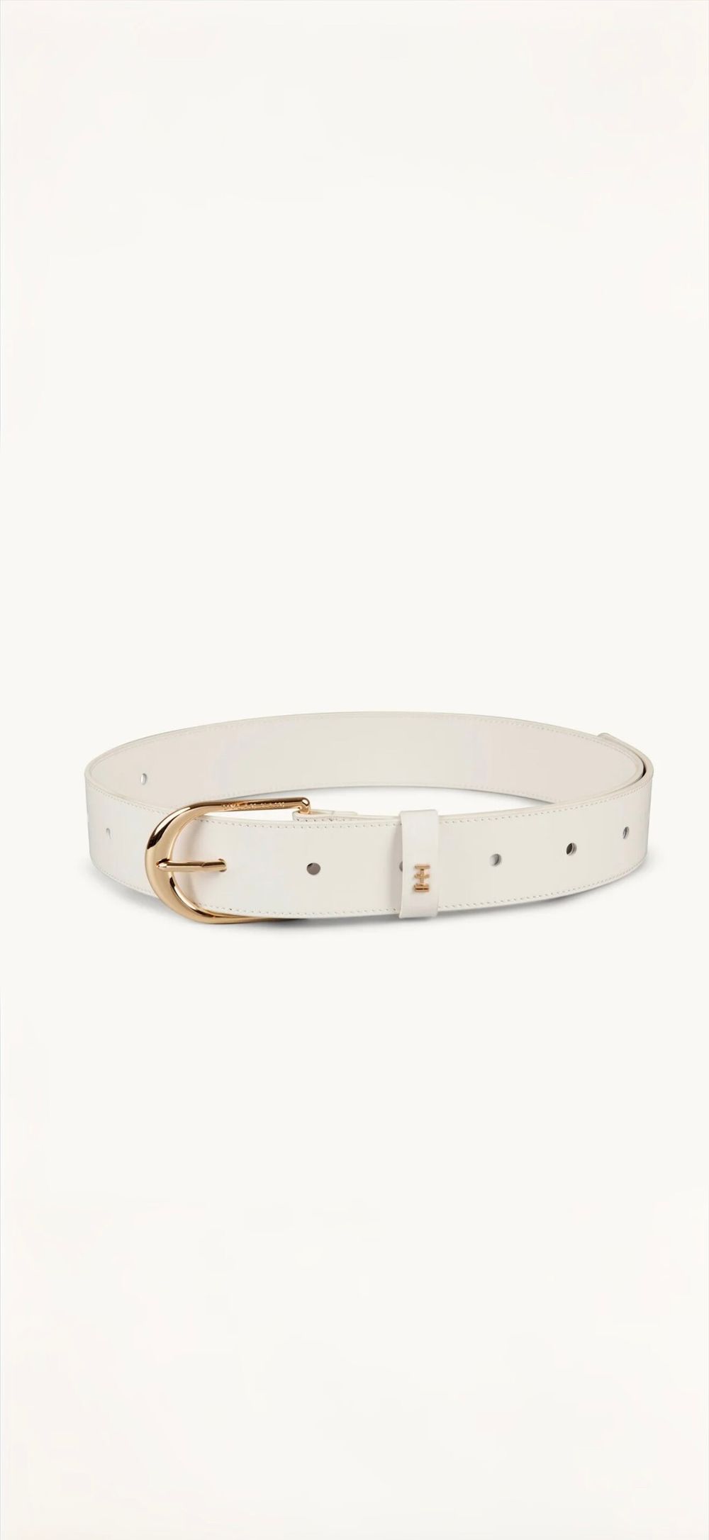 Dylan Kain The Nika Lux White Leather Belt