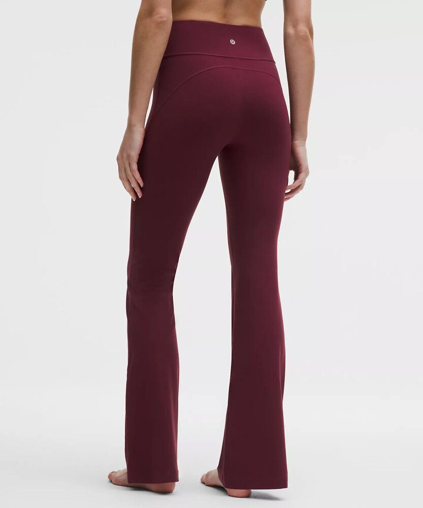 Groove Nulu High-Rise Flared Pant Burgandy