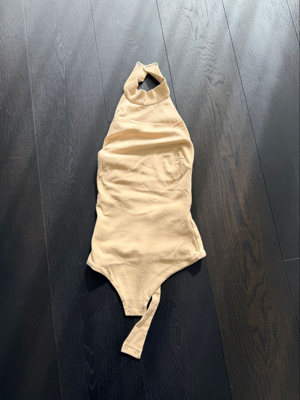 Kookai Beige Halter Neck Bodysuit