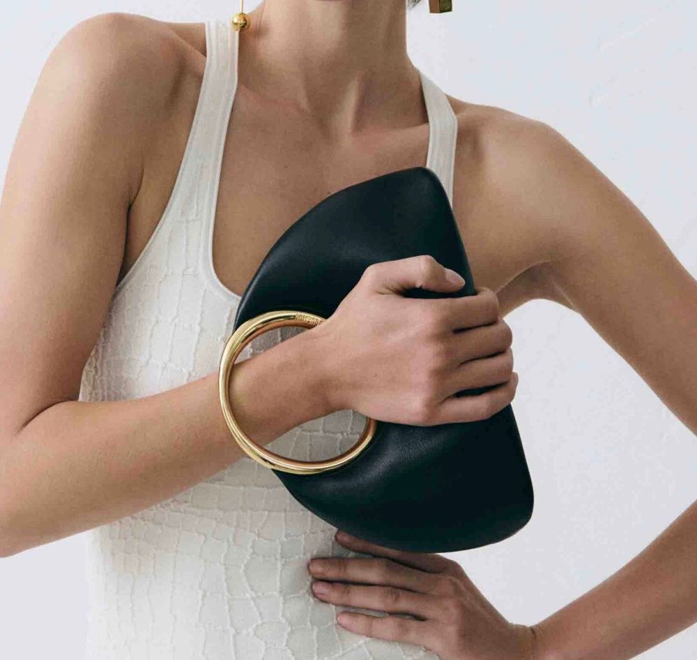 JACQUEMUS Le Petit Calino Mini leather tote bag