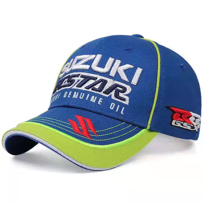 BikeyBB Cap - Brand New Blue & Green Suzuki Ecstar Racing Baseball Cap Adjustable Size 54-60 (Excellent Quality Version)