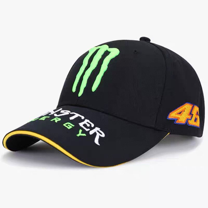 BikeyBB Cap - Brand New Black Monster Energy Racing Cap Adjustable Size 54-60 (Excellent Quality Version)
