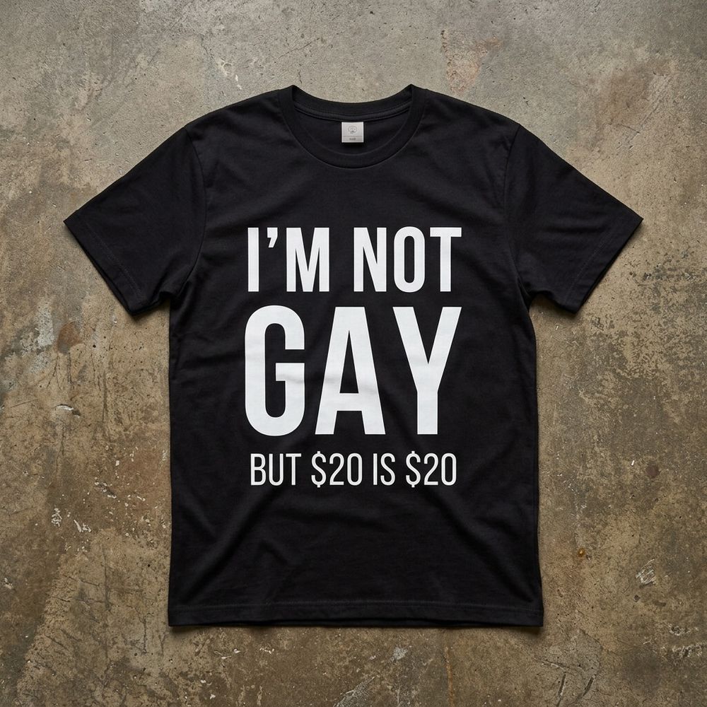 BikeyBB Tee - Brand New Naughty Words"I'M NOT..."Black Pure Cotton Tee Size 10-12