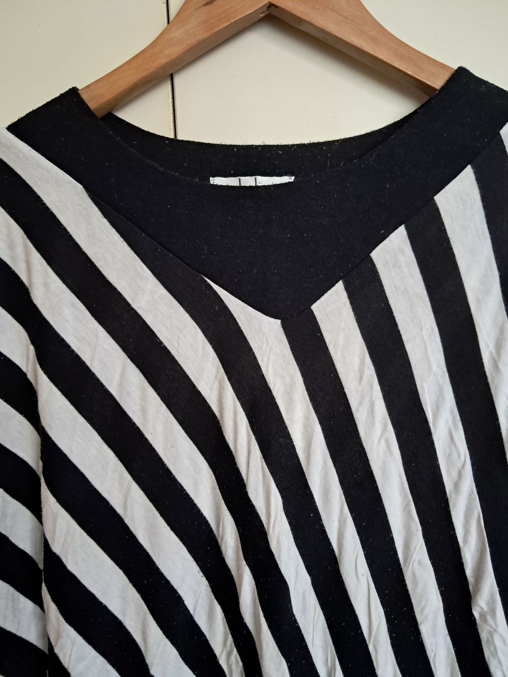 Subtlety Black and White Striped Top