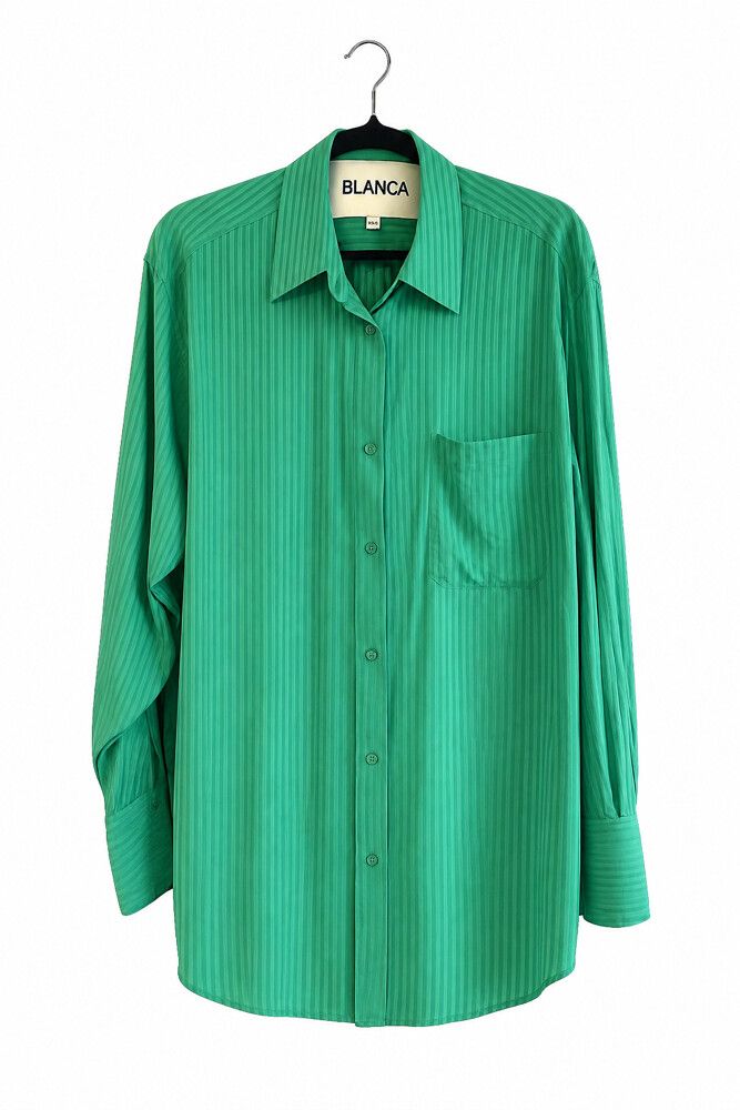 Blanca Green Button Up Shirt