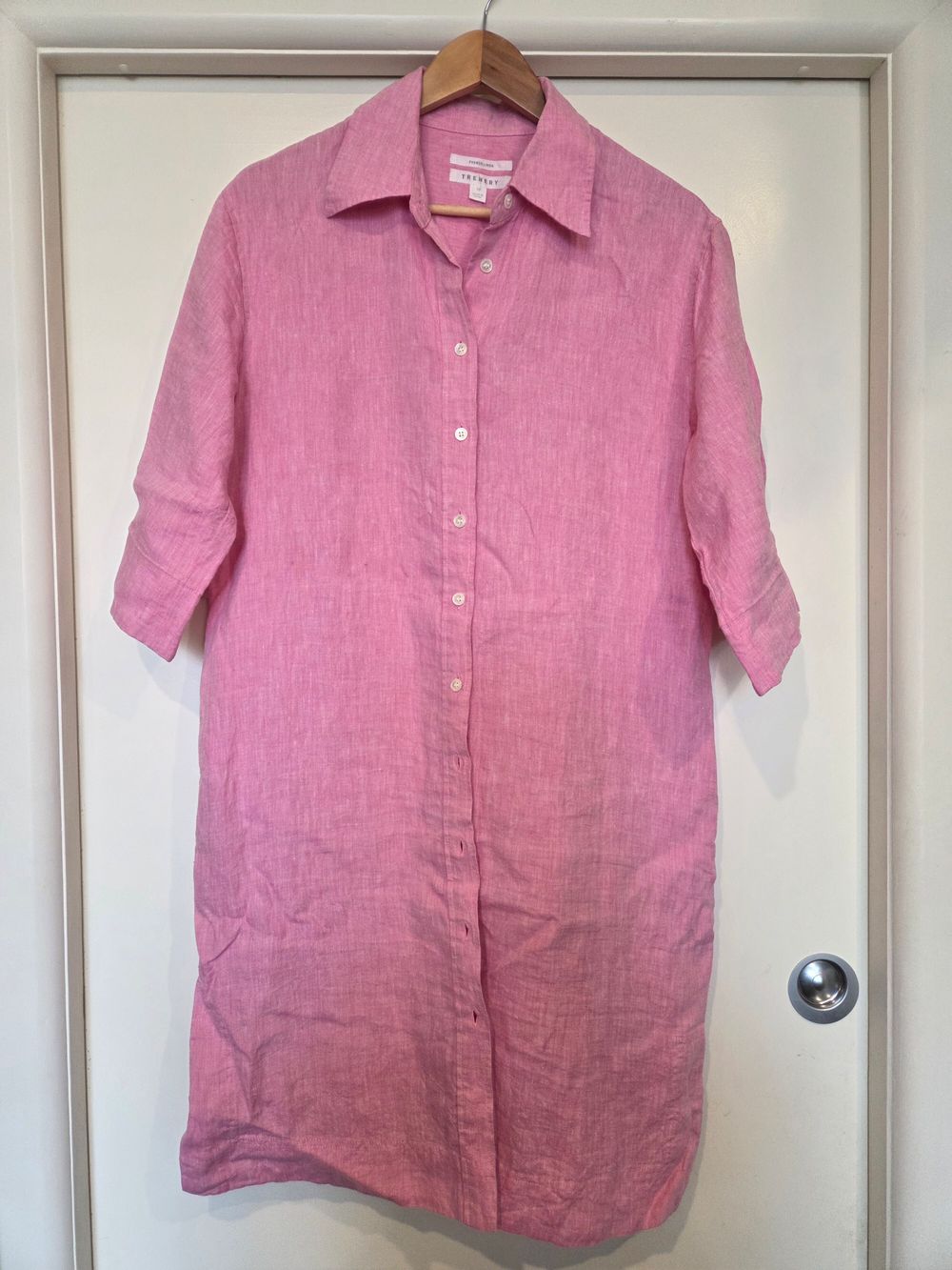 Trenery Pink Linen Dress