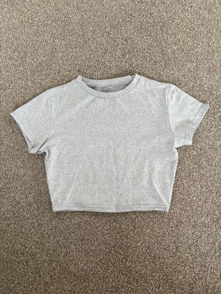 Grey Crop Top