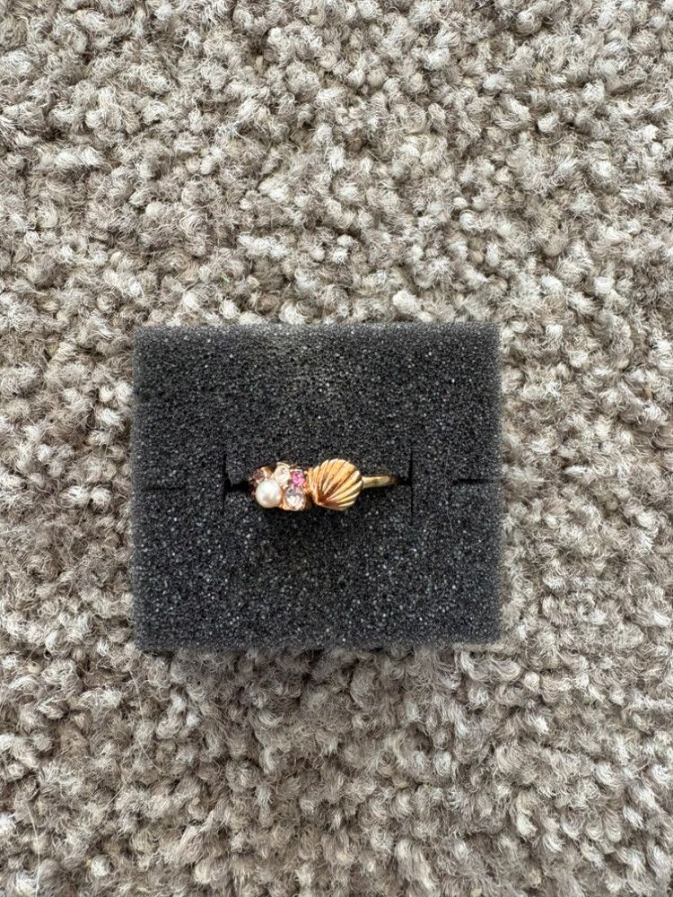 Olivia Burton Pink Gold Shell Ring