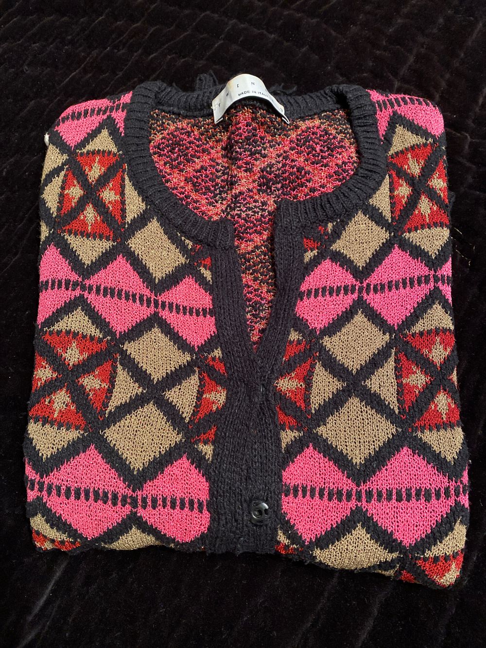 Multi Coloured Cardigan with Detail