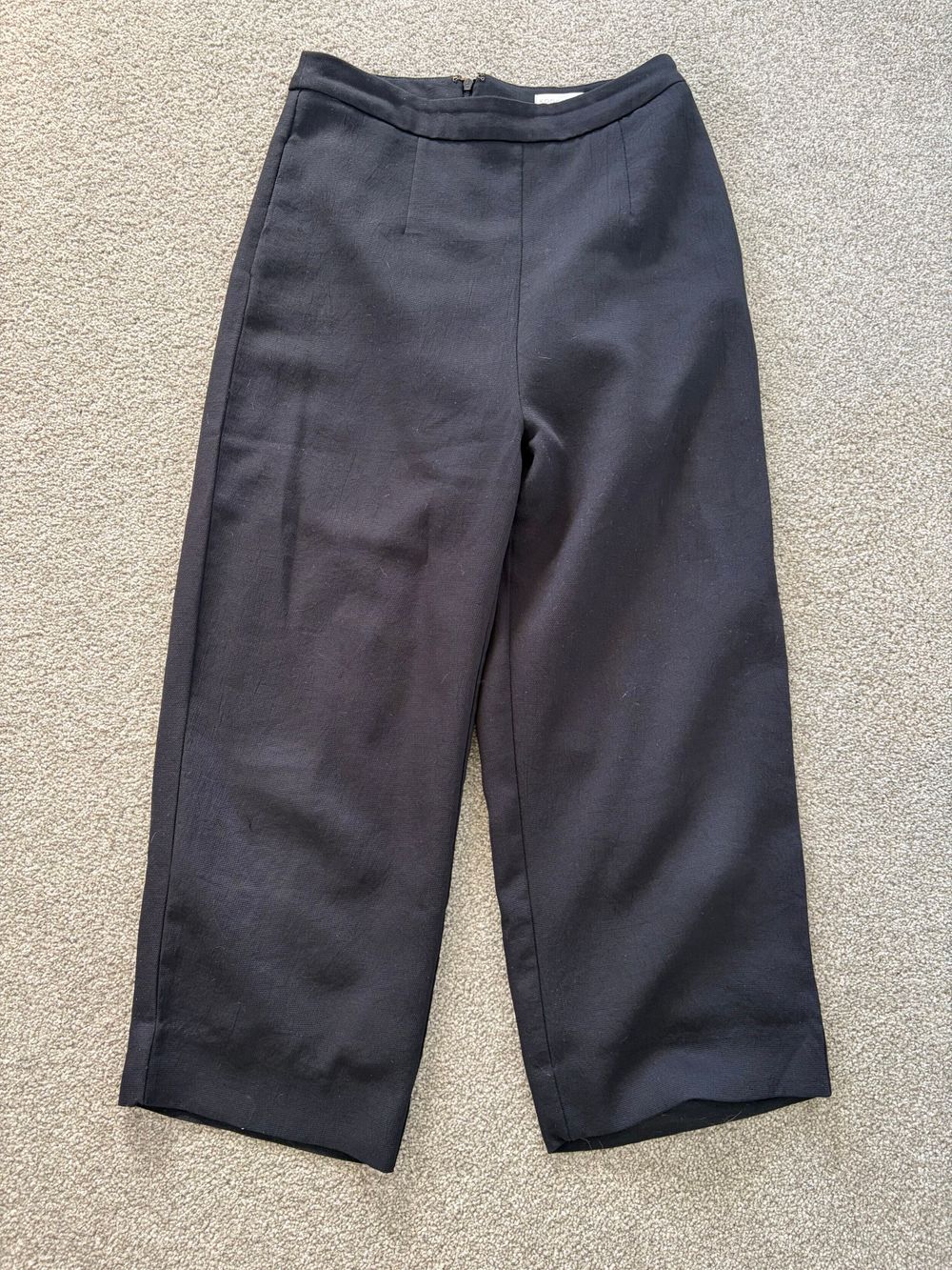 Kookai Black Wide Leg Pants - cropped