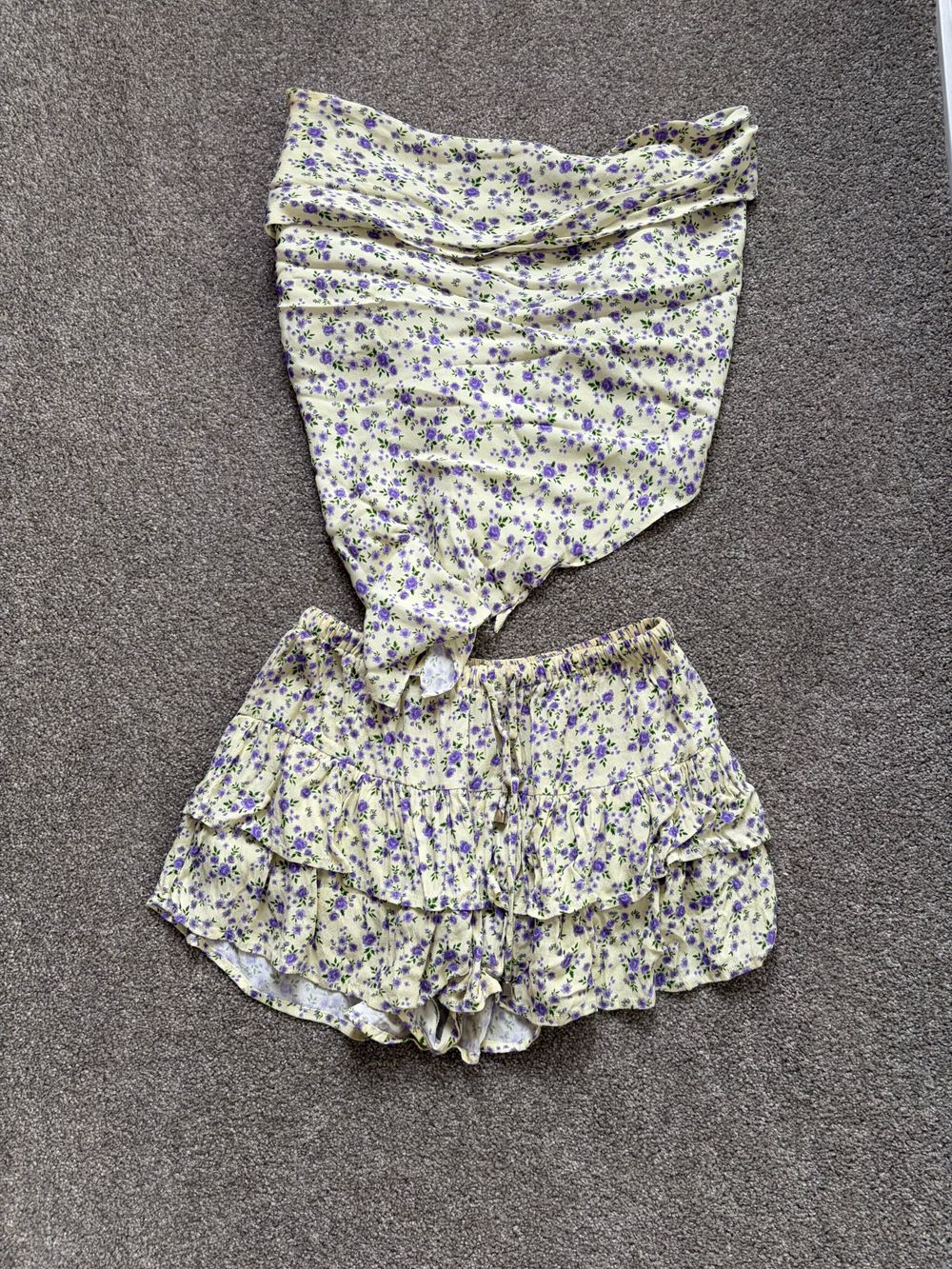 Bamboo Blonde Floral Matching Set