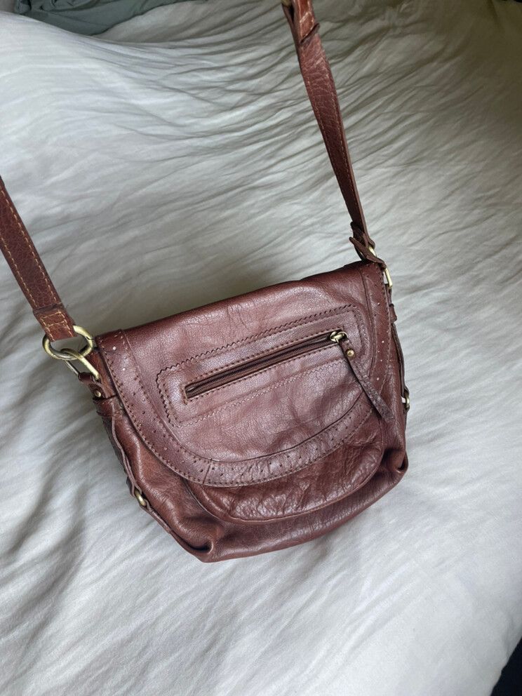 Strandbags Brown leather cross body Bag
