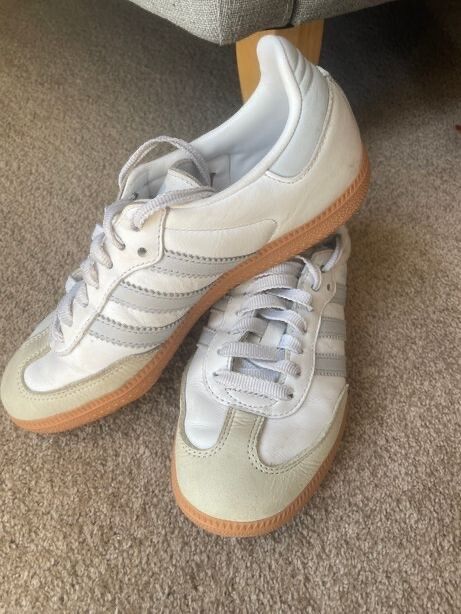 adidas gazelle silver green womens SAMBA OG WONDERBLUE/POWDERYELLOW/GUM3 (GS) – Active Athlete 88 main image 1