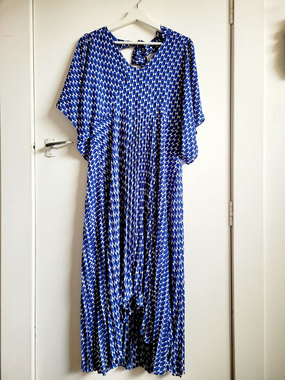 Massimo Fabbro Italy Blue and White Dress