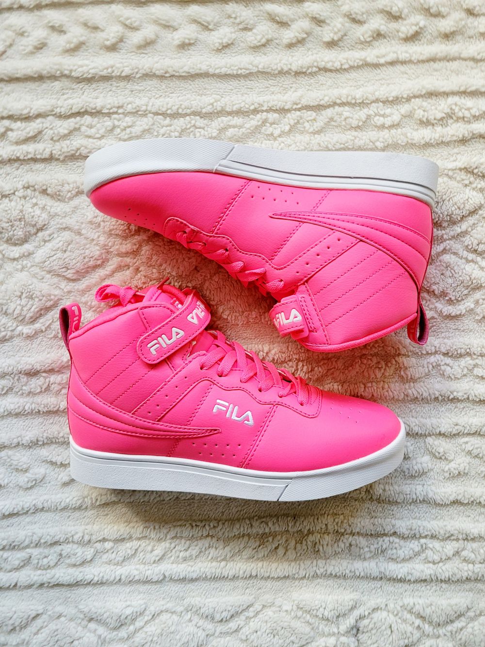 Hot Pink Fila Vulc 13 Sneakers