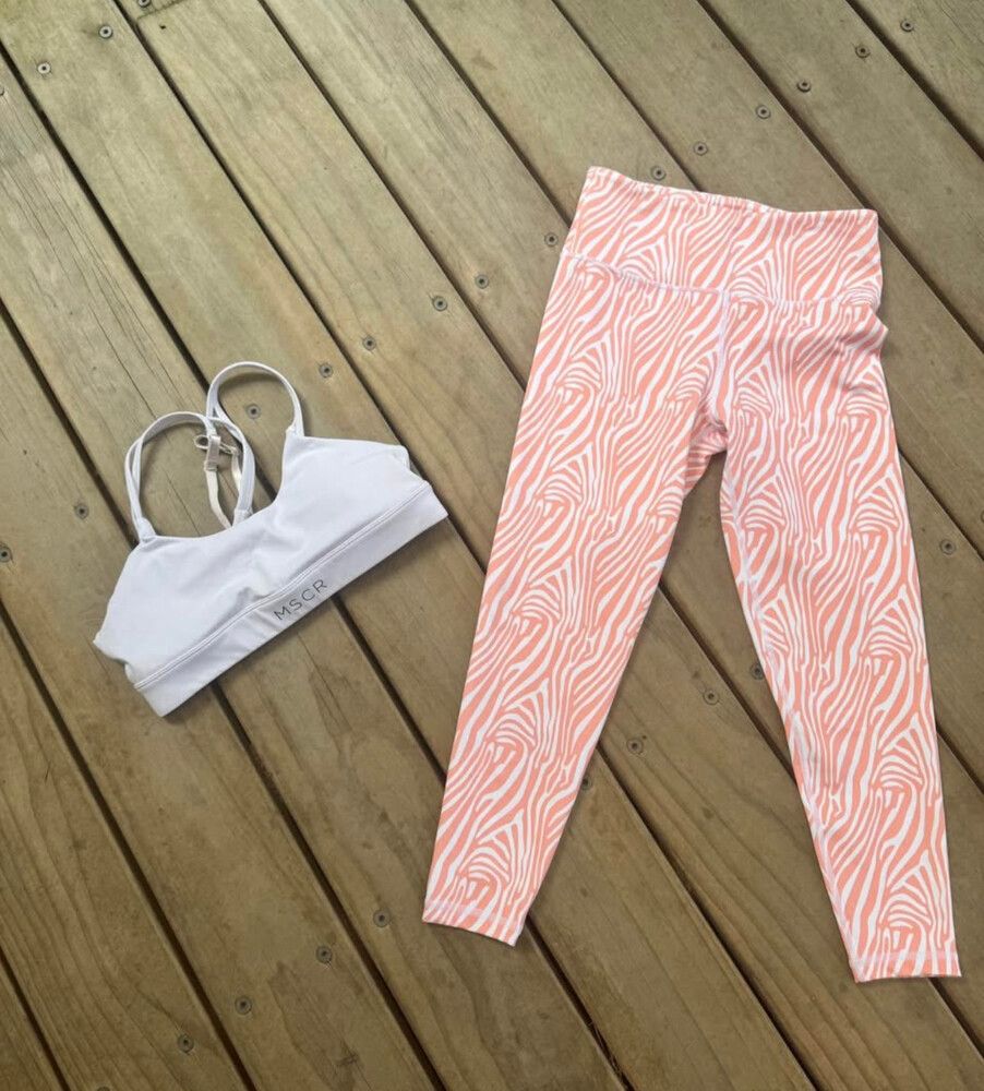 Mscr White Bra & Leggings