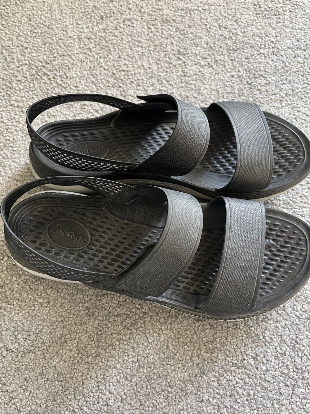 Black Sandals Size W 7