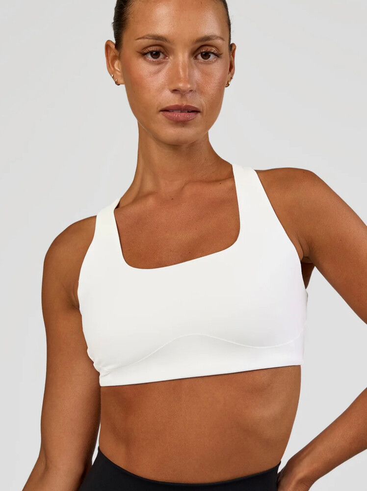 LSKD White Aspire Sports Bra