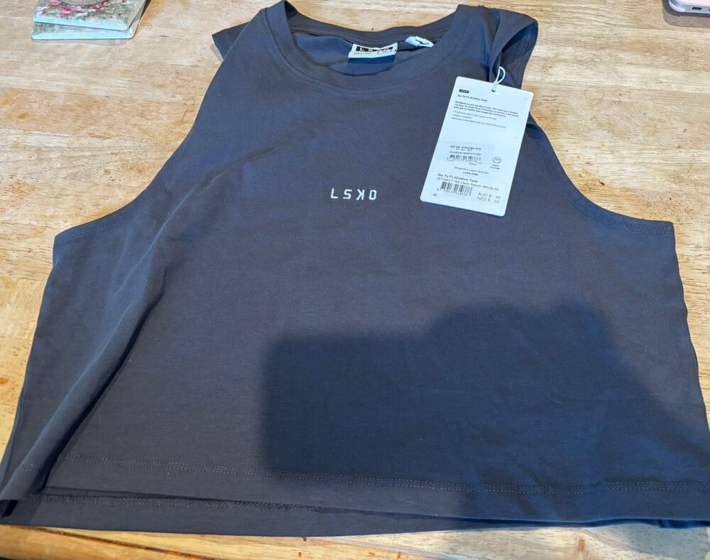 LSKD Grey Cropped Tank