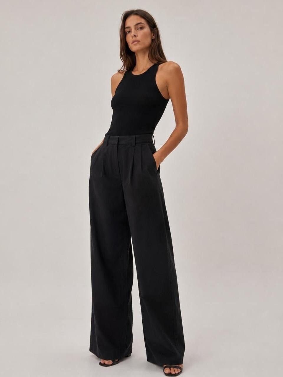 BEC + BRIDGE Black Wide Leg Pants