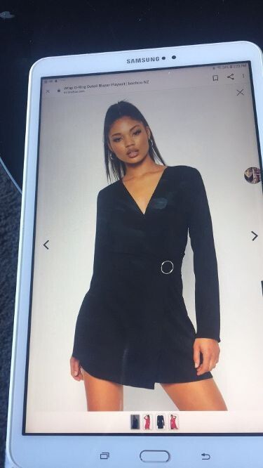 Boohoo Black Playsuit- Size 8