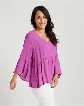 Zafina Cabana Top - Size 12 - Grape