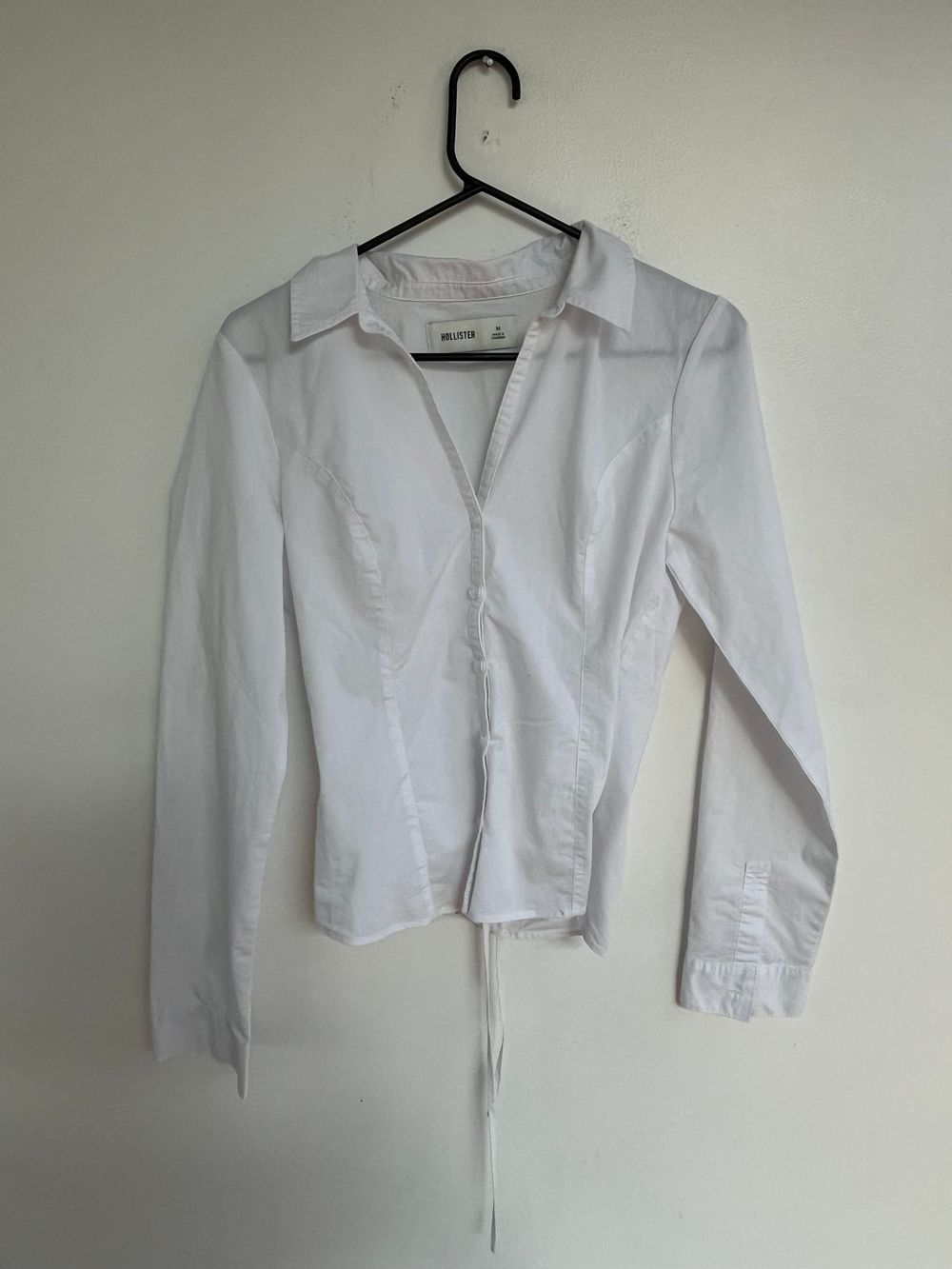 Hollister White Long Sleeve Shirt