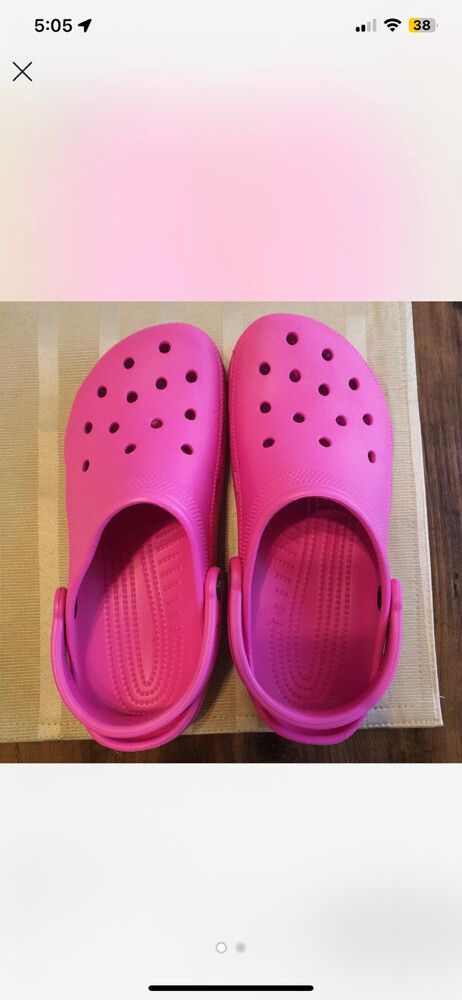 Pink Crocs