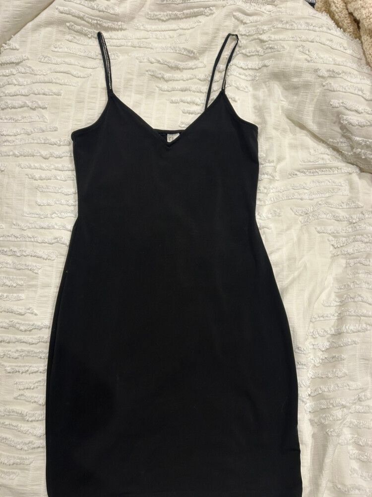 H&M black mini dress
