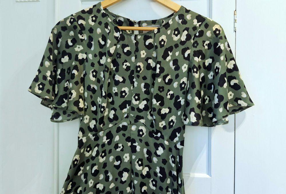 Silky Leopard Print Dress