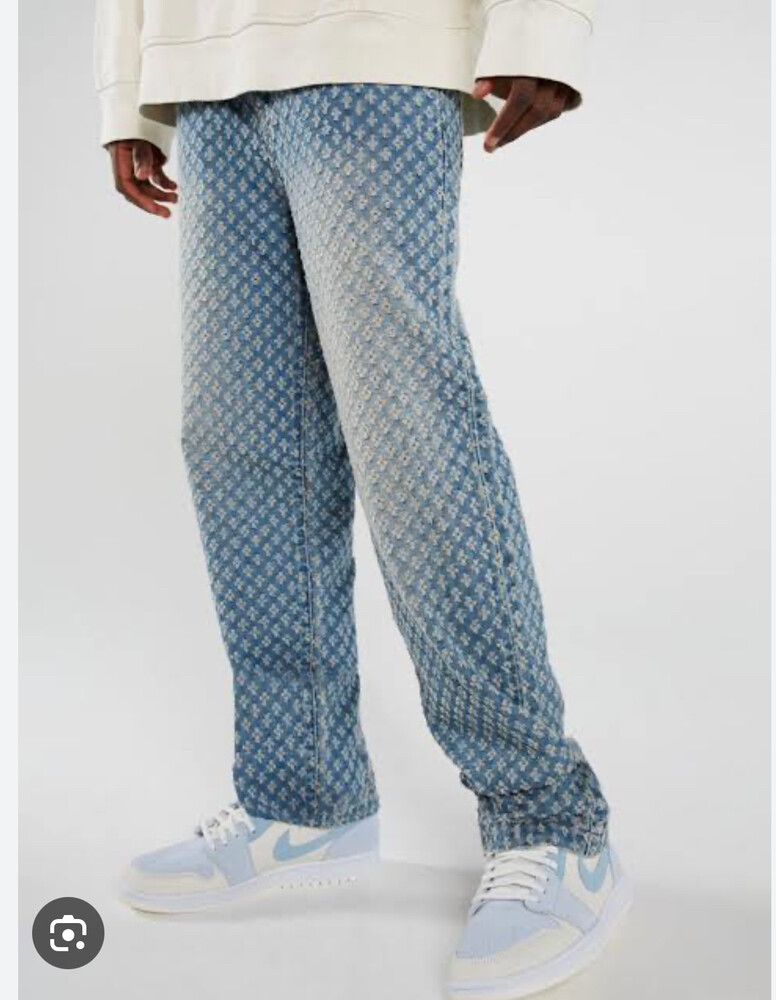 Jaded London Distressed Ripped Blue Jeans