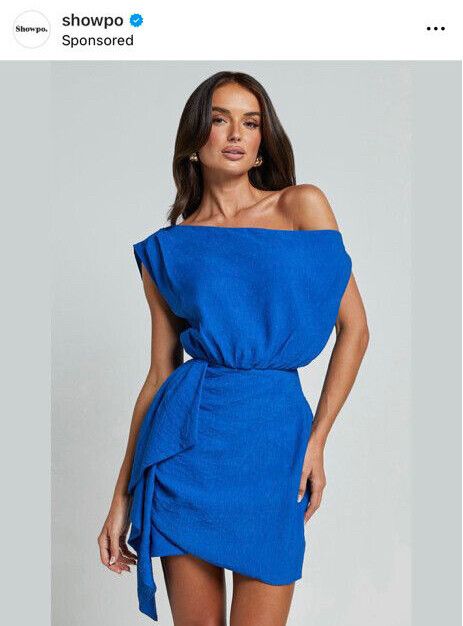 Showpo - Blue Dress on Designer Wardrobe Showpo - Blue Dress on Designer Wardrobe