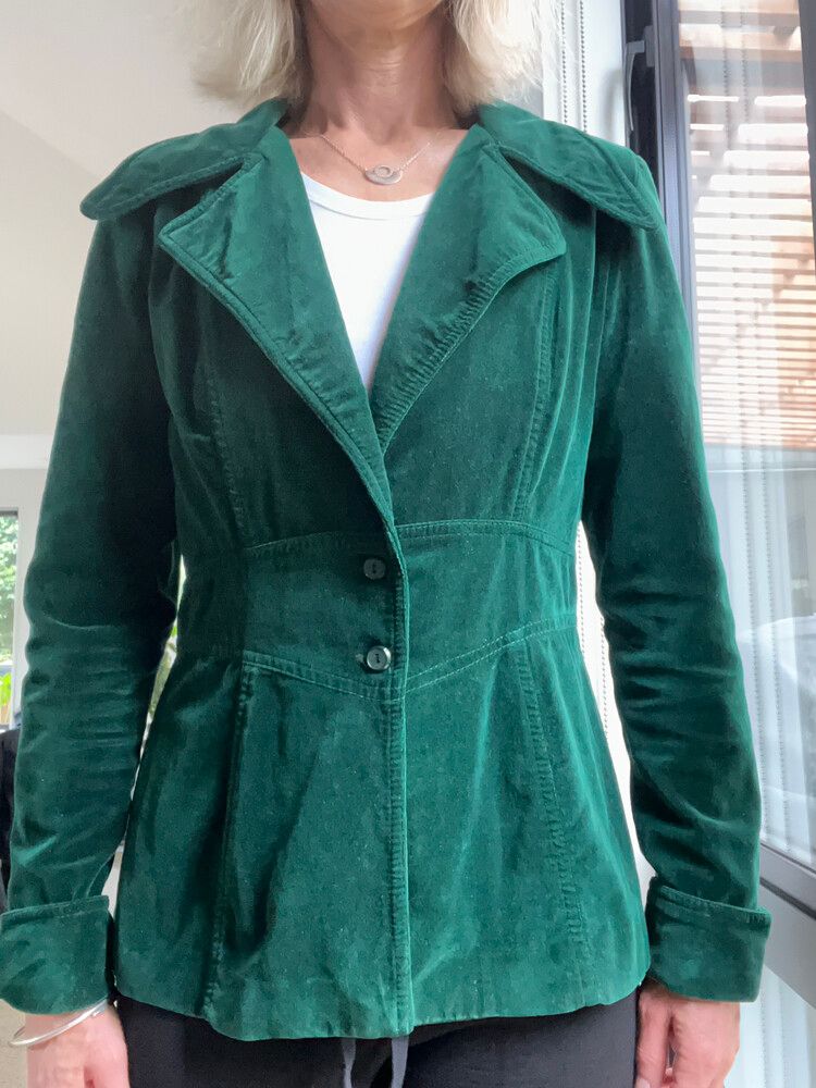 Vintage Green Velvet Jacket