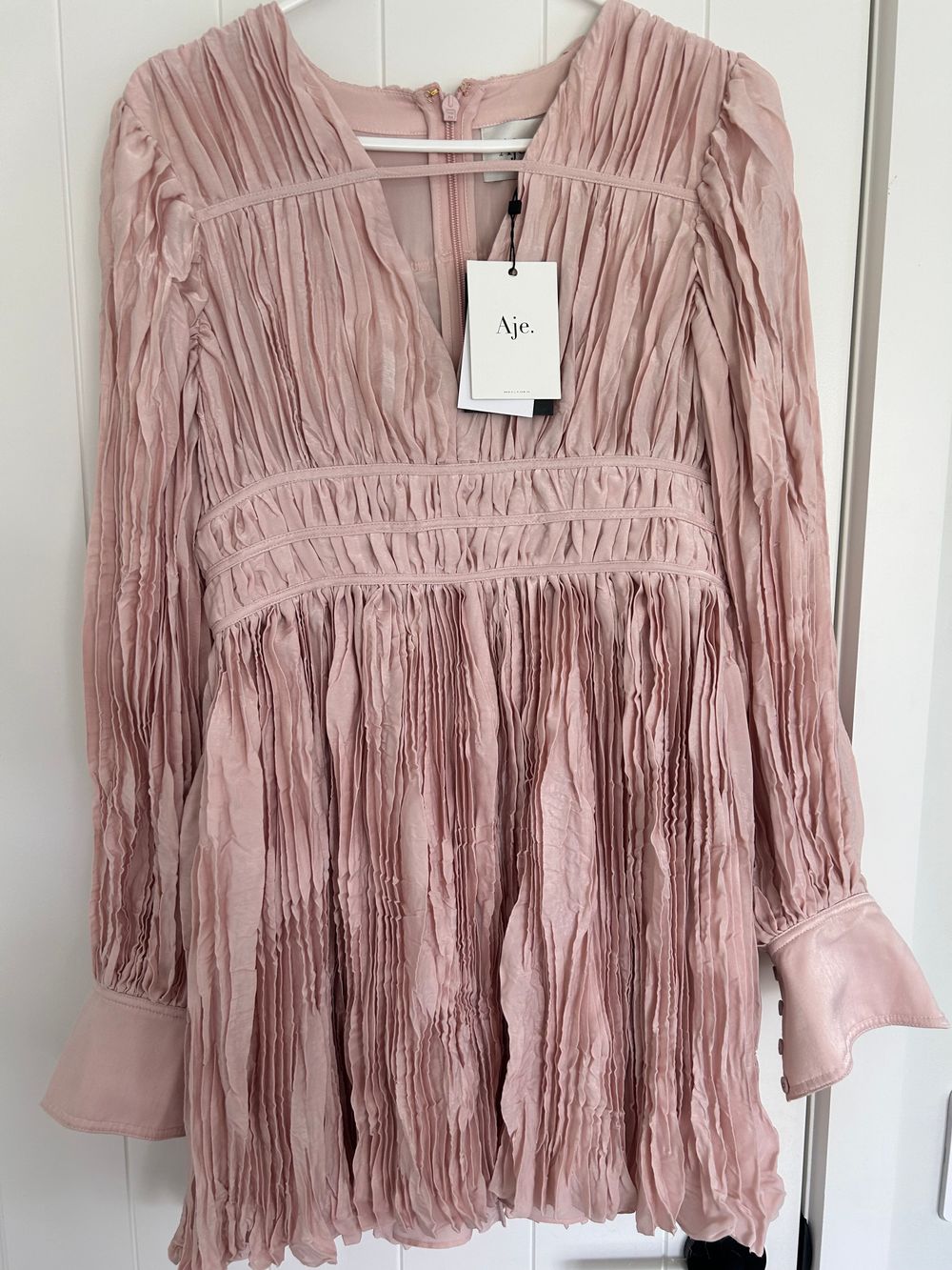 Aje - Catalyst Pleated Mini Dress on Designer Wardrobe