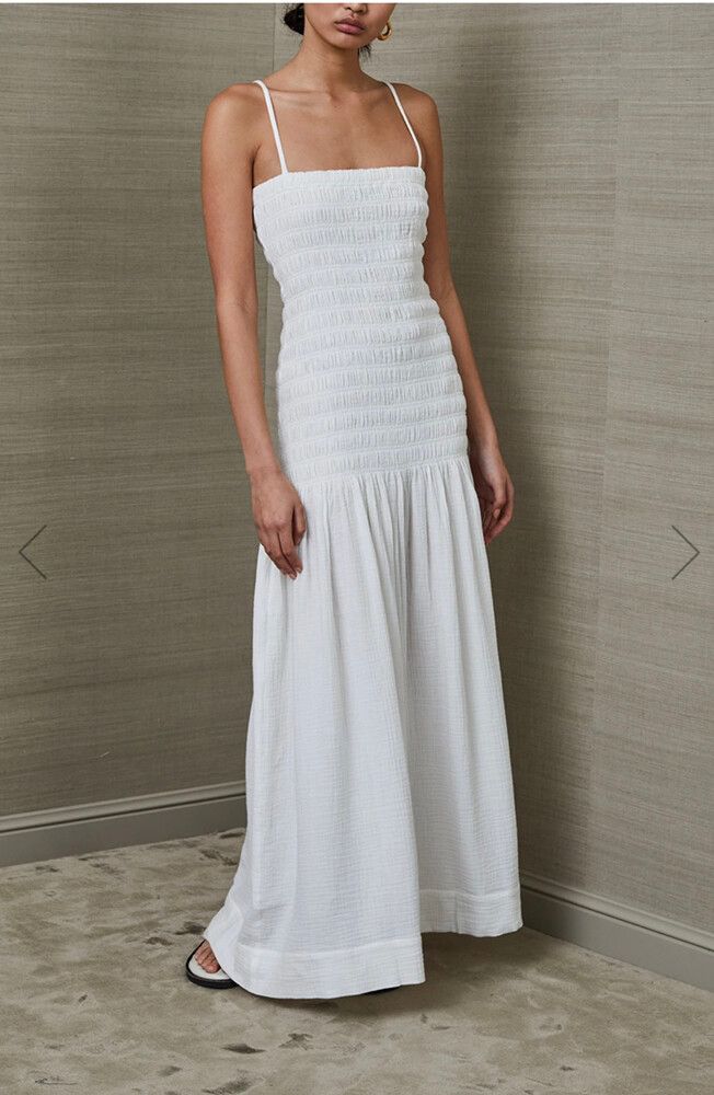 knee length dresses for ladies Dreamer Maxi Dress in Ivory main image 0