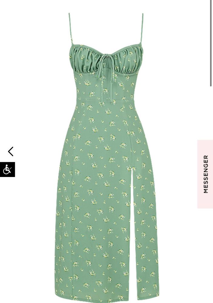House of CB - Carina Sage Print Dress on Designer Wardrobe